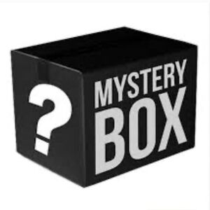 Black Mystery Box with Question Mark‎